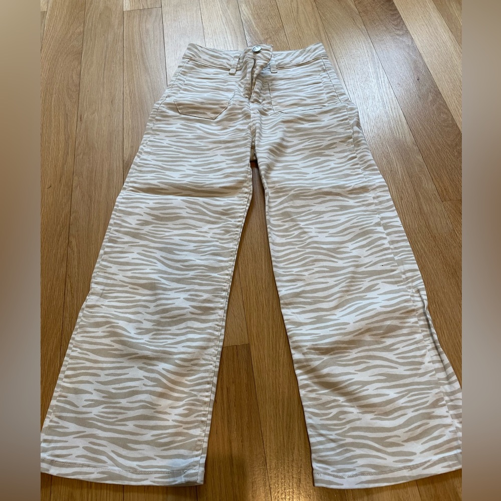 Mango - Tiger printed high waisted pants
